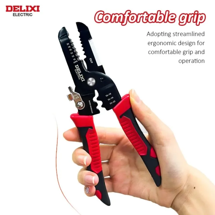 DELIXI%20ELECTRIC%20Wire%20Stripping%20Pliers%20Wire%20Pressing%20Pliers%20Wire%20Cutting%20Pliers%208-inch%20Multifunctional%20Pliers%20for%20Electrician.%20-%20Image%203