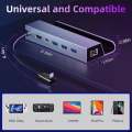 6 in 1 Docking Station for Steam Deck/ROG Ally USB C Dock with HDMI 4K UHD 100Mbps RJ45 Ethernet 3 USB 2.0 and PD 100W. 