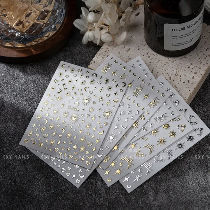 Random%205pcs%20Gold%20Silver%20Nail%20Art%20Decal%20Stickers%20Mixed%20Shapes%20Design%20Self-adhesive%20Sticker%20Acrylic%20Manicure%20Decorations%20Accessory%20-%20Image%205