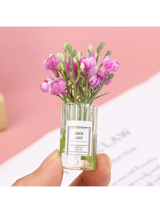 1%20Dollhouse%20Miniature%20Flower%20Glass%20Vase:%201/12%20Mini%20Simulation%20Flower%20Plant%20Vase%20Decorative%20Model%20-%20Image%206