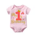 My First Birthday Romper For New Born Baby's First Birthday celebration 4 Colours Available. 