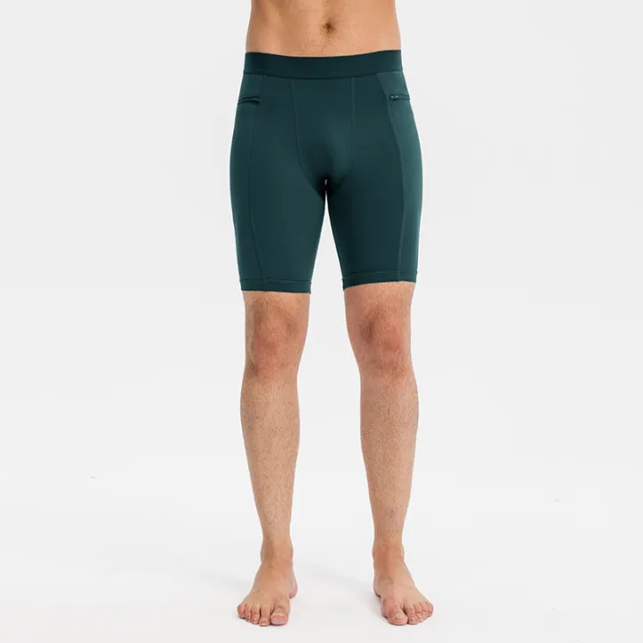 Men's%20Tight%20Stretch%20Fitness%20Shorts%20Zip%20Pocket%20PRO%20Stretch%20Sweat%20Dry%20Running%20Trousers%20Riding%20Trousers%20Running%20Trousers%20Beach%20Pant%20-%20Image%204