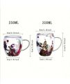 Best Quality Beautiful Double Wall Glass Flowers Particales Drink Mug, Heat Resistant Tea Cups, Coffee Mugs for Beverages Latte Milk, Various Designs sizes. 