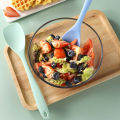 1PC Silicone Flat Head Shovel Integrated all Inclusive Salad Spoon non Stick Pot Spatula Silicone Kitchen Utensils. 