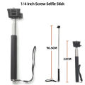Monpod Selfie Stick Retractable Adjustable Extension Rod For Hero 13 12 11 10 SJCAM AKASO Insta360 Osmo Action Cameras.