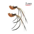 Funny Simulation Bird Interactive Cat Feather Toy with Bell Sucker Cat Stick Toy for Indoor Kitten Play Chase Exercise Cat Toy. 