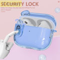 New Airpod Pro USB C Case with Secure Lock Transparent Shockproof Case For Women Men Compatible AirPods Pro 2 3 Protective Cover. 