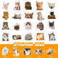 50Pcs Funny Cat Stickers Adorable, Kawaii and Colorful Decals Perfect for Water Bottles, Laptops and phone. 