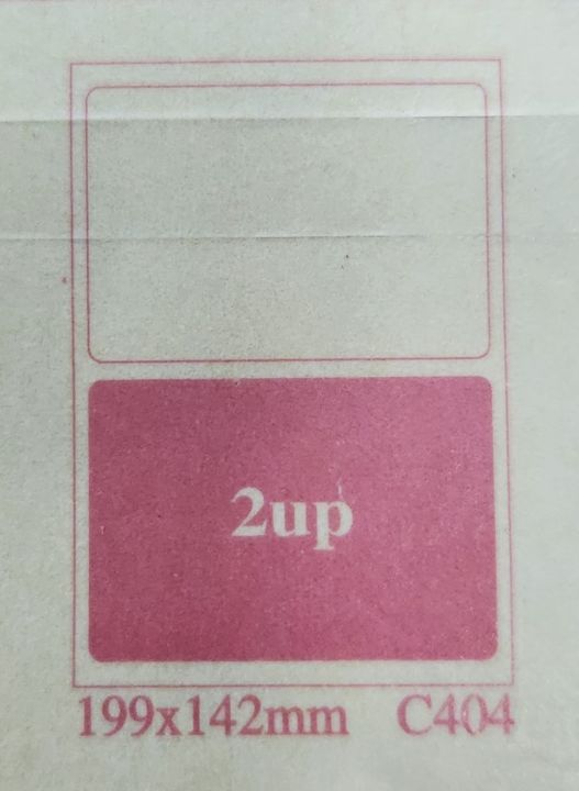 Barcode or Address Labels Sticker 2 ups Labels on A4 size Pack of 100 ...