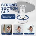 360° Rotatable Shower Mirror Bathroom Fogless Makeup Mirror With Holder Suction Cup Anti-Fog Mirror for Shaving Makeup Showering. 
