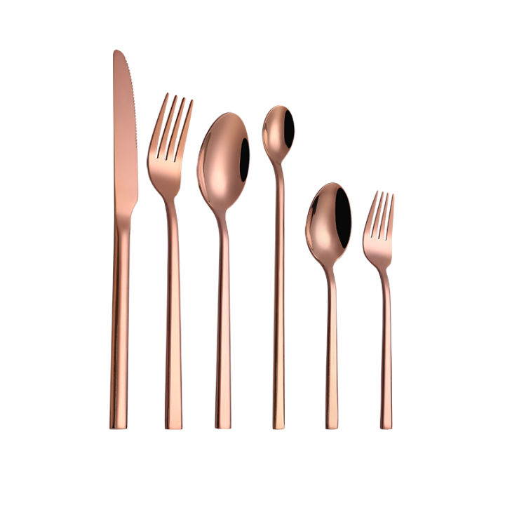 Western%20Tableware%20Black%20Dinnerware%20Set%206%20Pieces%20Cutlery%20Set%20Stainless%20Steel%20Knife%20Fork%20IceTea%20Spoon%20Party%20Classic%20Silverware%20Set%20-%20Image%208