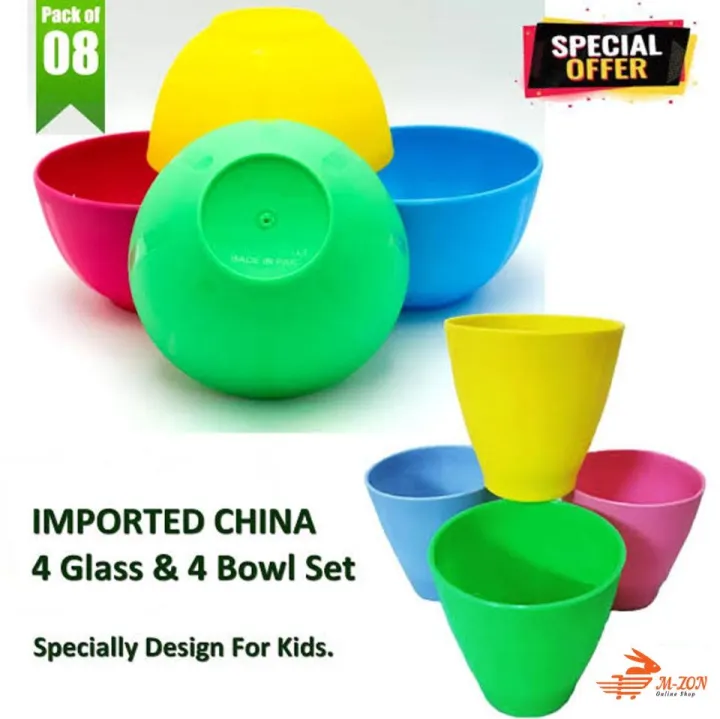 Kid-Friendly%20Plastic%20Glass%20and%20Bowl%20Set%20-%20Unbreakable%208-Piece%20High-Quality%20Set%20for%20Daily%20Use%20-%20Image%202