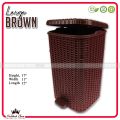 High Quality Knit & Knot Design Luxury Paddle Bin For House & Office Use - Premium Knit & Knot Design Luxury Paddle Bin - BPA Free Plastic Good Material Paddle Dustbin. 