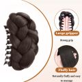 New Synthetic Hair Bun Claw Clip Natural Fluffy Wig Hair Clip Black Brown Bun Head Wig Women.