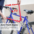 Rockbye Bicycle Alarm Bell 113dB Electric Bike Horn Motorbike Security Anti Theft Wireless Remote Control Vibration Detector New.
