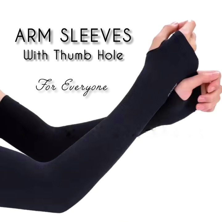 Arm Sleeves with Thumb Hole for Women & Girls