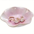 Lotus Leaf Shape Jewelry Tray Ceramic Organizer Necklace Earrings Bracelet Display Packaging Dipping Dish Home Decor Kitchen. 