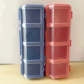 1Pc/2Pcs Multi-Compartment Organizer Box For Screws & Small Parts - Durable Plastic Hardware And Jewelry Storage Case. 
