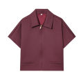 HipSeam Women Lapel Collar Short Jacket Women's Cropped Short Collared Jackets With Zipper Lady Short Sleeve Coat Female Jacket. 