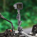 FANAUE Aluminum Double Socket Swivel Arm for 20mm Ball Head Base Adapter for Gopro insta360 Bike Motorcycle Camera Extension Arm. 