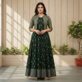 Stitched Glorious designed Gown 1piece long kurti different koti For Stylish Women / Girls - Dress For Girls -1 Pice. 