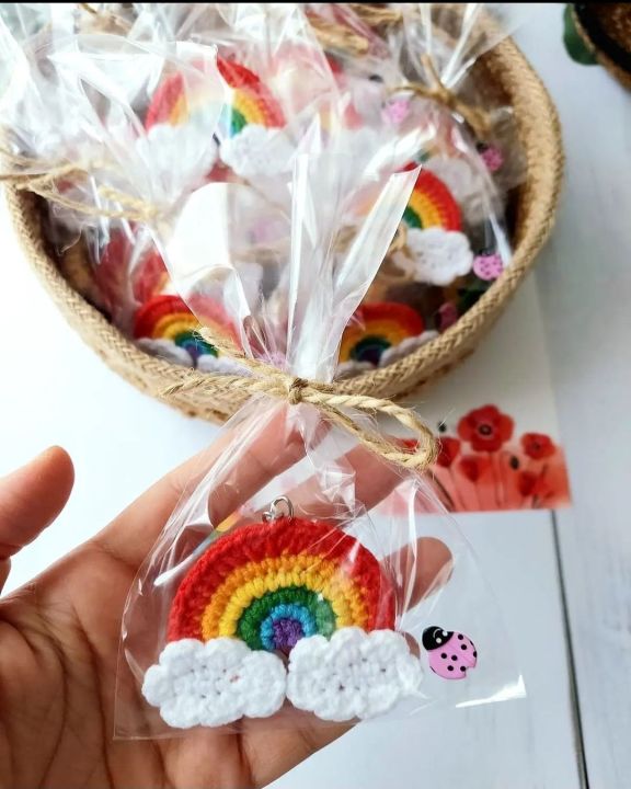 rainbow%20keychains%20for%20girls,colorful%20rainbow%20crochet%20keychain%20for%20kids%20bags.%20-%20Image%202