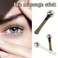 1pc Eye Roller Massage Stick Eye Cream Applicator Cosmetic Spatula Anti Wrinkle Facial Spoon Gold Alloy Face Thin Skin Care Tool. 