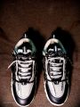 Men's Black White Fashion Sneakers | Casual Chunky Sole Lace Up Shoes | Stylish Everyday Sneakers. 