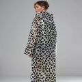 EVA Fashion Leopard Print Rain Poncho- Lightweight, Packable, Windproof, All-Season Thickened Full-Body Raincoat Hooded.