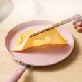Frying Pan Pancake Pan: 10 Inch Omelette Pan Egg Frying Pan Kitchen Cookware for Home Kitchen Cooking (Color : Pink). 