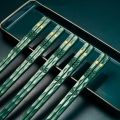 5 Pairs Reusable Chopsticks Korean Chopsticks Dishwasher Chopsticks Washable Food Grade Chopsticks Non Slip Easy To Use. 