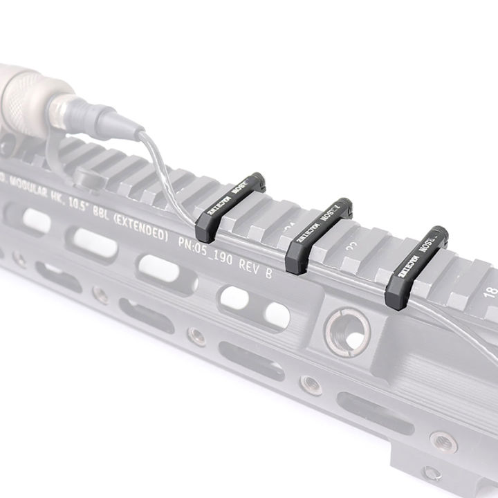 3pcs/Set Wire Guide System Cable Management Rail Cover Picatinny Rail Handguard Wire Guide Tail Fixed