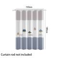 Mildew Proof Shower Curtain High Quality PEVA with 12 Hook Bathroom Curtain 180*150cm Thickened Printed Shower Curtain. 