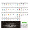 Piano Keyboard Stickers for 37-88 Key, Bold Large Letter Piano Stickers for Learning, Removable Piano Keyboard Letters. 