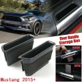 Car Door Side Storage Box, Handle Pocket Armrest, Phone Container, Accessories for Ford Mustang 2015-2021. 