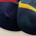 5 Pairs Fashionable Versatile Men Mid Length Socks With Trendy Letters Comfortable Soft Lightweight Breathable Casual Socks. 