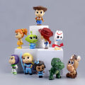 10Pcs Anime Toy Story Action Figure Buzz Lightyear Woody Jessie Alien Kawaii Doll PVC Collectible Model Toys Kid Christmas . 