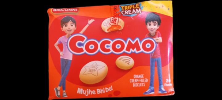COCOMO Mujhe bhi do orange cream filled biscuits 24pcs