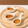 A lovely and cute swan shape ceramic seasoning dish, 40ml, soy sauce dish, chili dish, mustard dish, ketchup, salad sauce dish. 