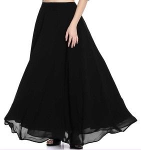 Georgette Long Skirt For Ladies