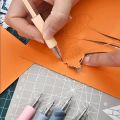 6/1pcs Wrapping Cutting Utility Pen Knife Retractable Press Hand Account Pen Knife Creative Art Paper Cutting Tool for Student. 