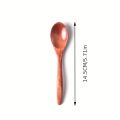 6PCS Wooden Tea Spoon Long Coffee Spoons Small Teaspoon Set Wood Honey Dessert Spoon Coffee Drink Stirrer Teaspoons Tableware.