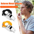 1-10PC Portable Referee Whistles with Rope Sport Rugby Metal Whistle Party Training Soccer Football Basketball Cheerleading Tool. 