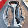 Classic Men's Knitted Sweater Cardigan Hooded Jackets Casual Streetwear Full Zip Cardigans Jackets Coat. 