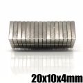5 Pieces, Strong Magnets, 20X10X4Mm, Square, 20*10*4mm, Magnet Neodymium 20*10*4mm, Magnet 20X10X4Mm, High Suction Power, Equipment for DIY Work.. 
