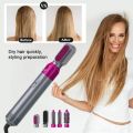 5 in 1 Hair Dryer & Hot Air Brush Styler for Volumizing, Curling, Straightening – Fast Drying with Anti-Frizz Negative Ion Technology. 