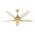 GFC fans ceiling fan 30 Watt Inverter Glamour Deluxe series model High speed 100% Pure Copper Wire / winding Celling Fans off-white 5 Years motor / Circuit guarantee Heavy Duty 56 Inches best energy saver ceilling fan for lounge bed dinning drawing room. 