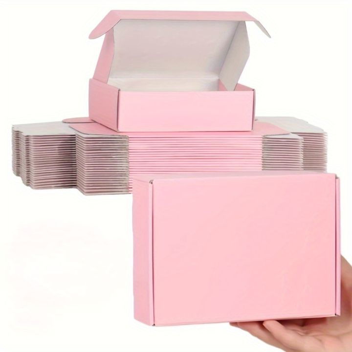 10%20Pcs%20Pink%20Shipping%20Boxes%20Pink%20Corrugated%20Cardboard%20Mailer%20Boxes%20Bulk%20for%20Packaging%20Small%20Business%20Mailing%20%20-%20Image%202
