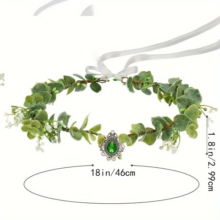 1pc%20Fairy%20Flower%20Leaf%20Crown%20Elf%20Princess%20Headdress%20Elf%20Headdress%20Cosplay%20Halloween%20Costume%20Shooting%20Wedding%20-%20Image%204
