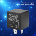 Flasher Relay LED Flasher Relay CF14 JL-02 3-Pin LED Flasher Flash Relay for Turn Signal Light Hyper Flash Fix 12V LED Relay. 